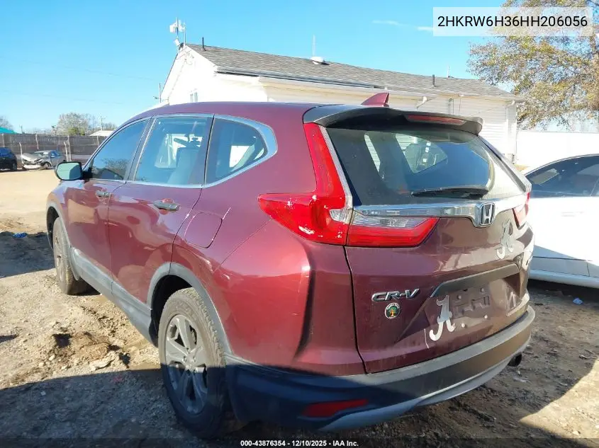 2HKRW6H36HH206056 2017 Honda Cr-V Lx