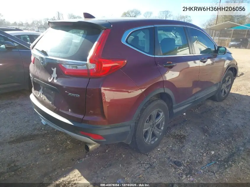 2HKRW6H36HH206056 2017 Honda Cr-V Lx