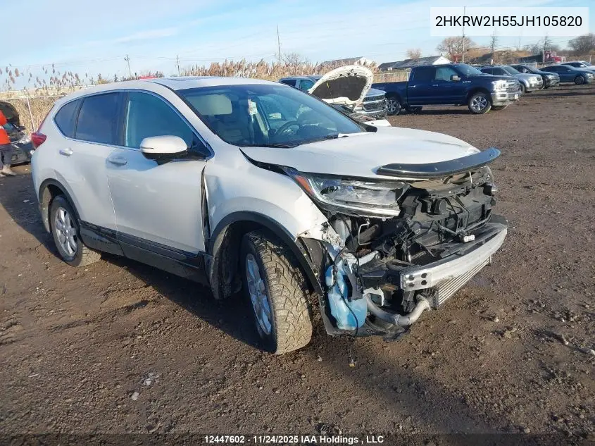 2HKRW2H55JH105820 2018 Honda Cr-V Ex