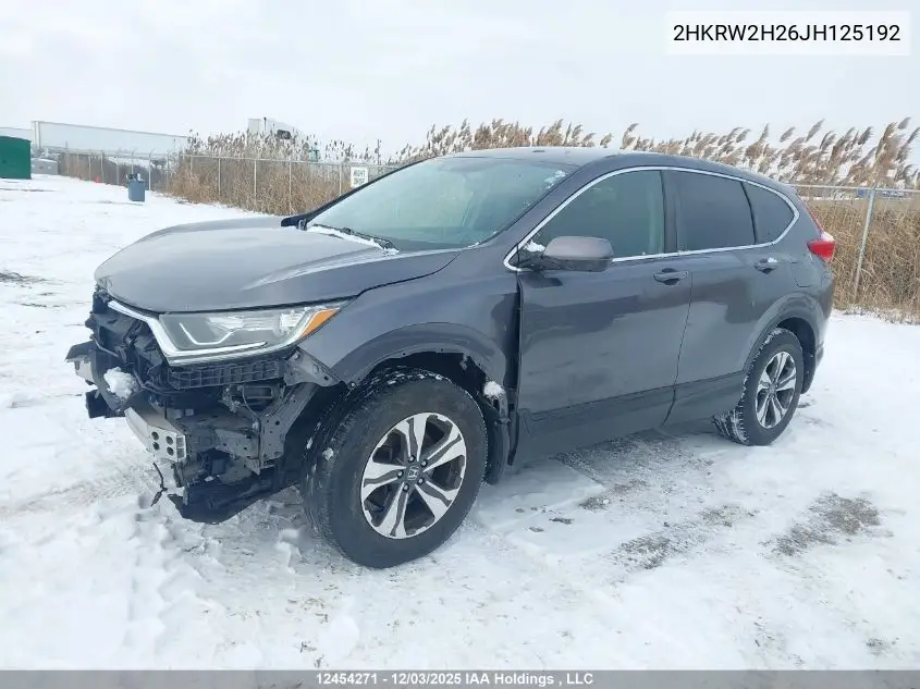 2HKRW2H26JH125192 2018 Honda Cr-V