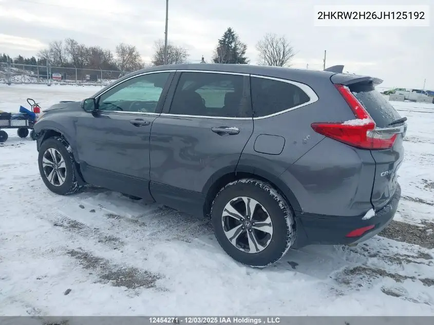 2HKRW2H26JH125192 2018 Honda Cr-V