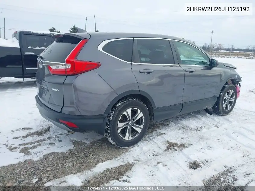 2HKRW2H26JH125192 2018 Honda Cr-V