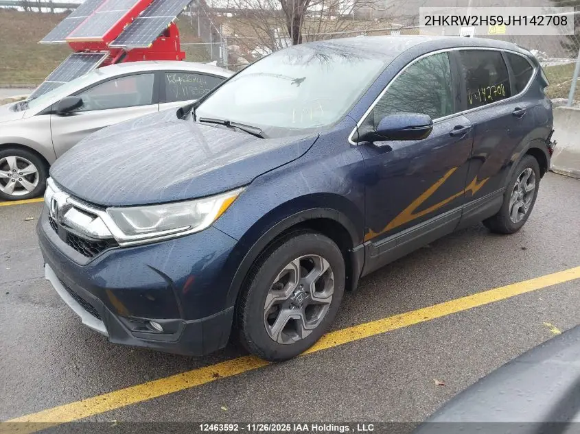 2HKRW2H59JH142708 2018 Honda Cr-V Ex