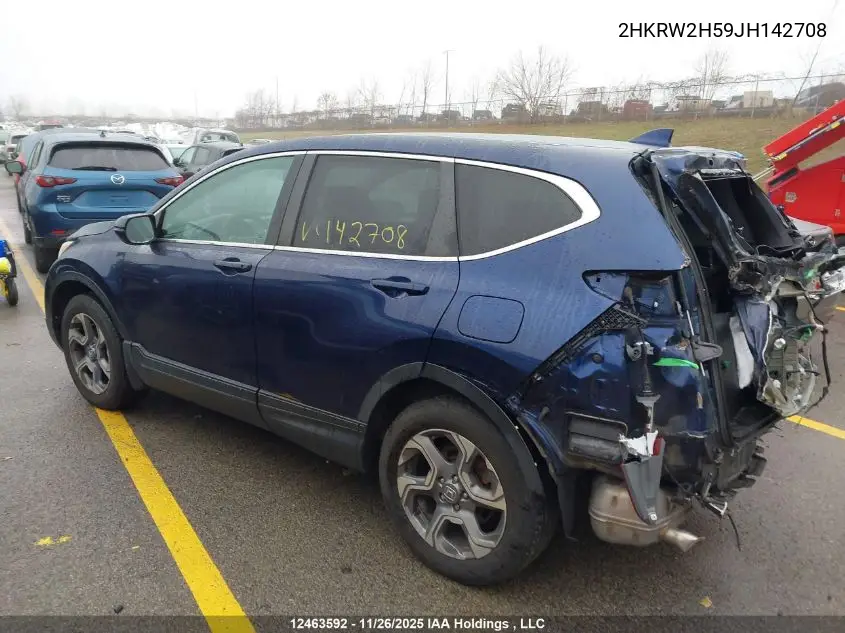 2HKRW2H59JH142708 2018 Honda Cr-V Ex