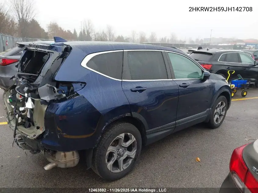 2HKRW2H59JH142708 2018 Honda Cr-V Ex