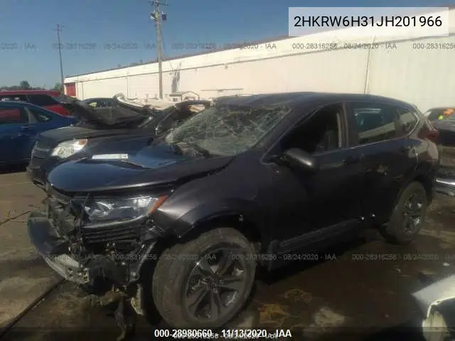 2HKRW6H31JH201966 2018 Honda Cr-V Lx