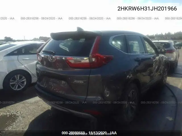 2HKRW6H31JH201966 2018 Honda Cr-V Lx