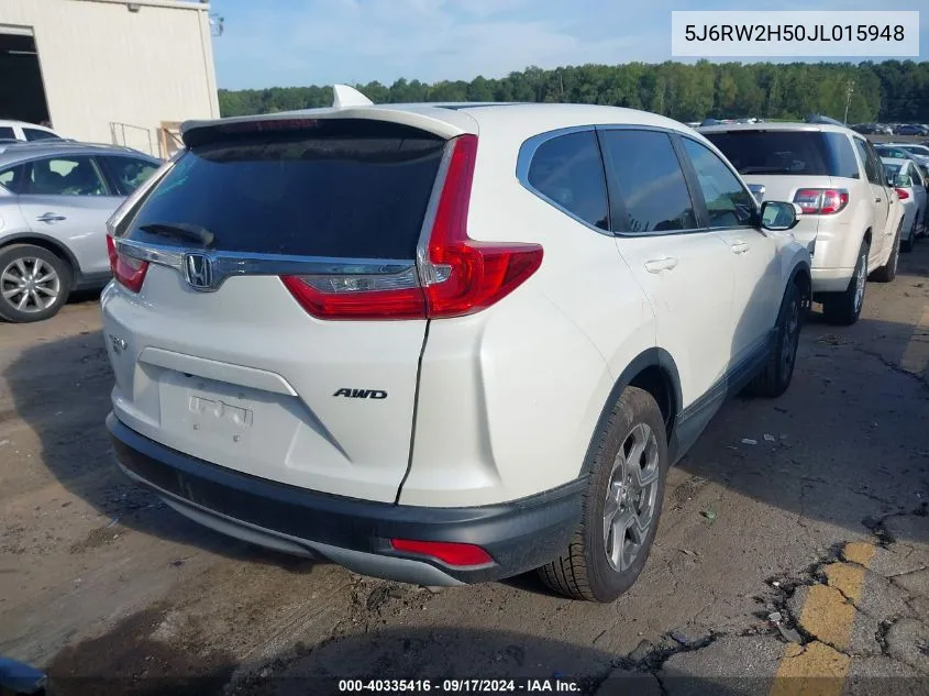 2018 Honda Cr-V Ex VIN: 5J6RW2H50JL015948 Lot: 40335416