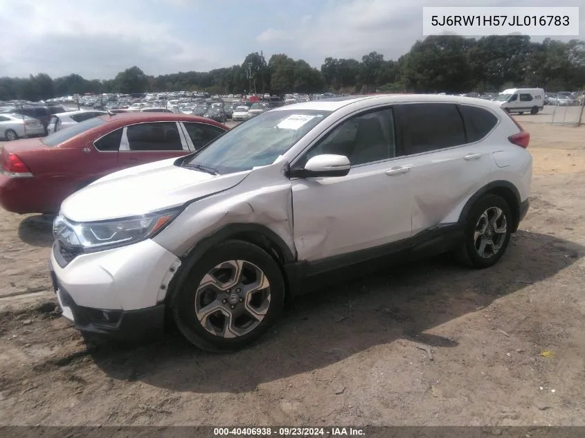 2018 Honda Cr-V Ex VIN: 5J6RW1H57JL016783 Lot: 40406938