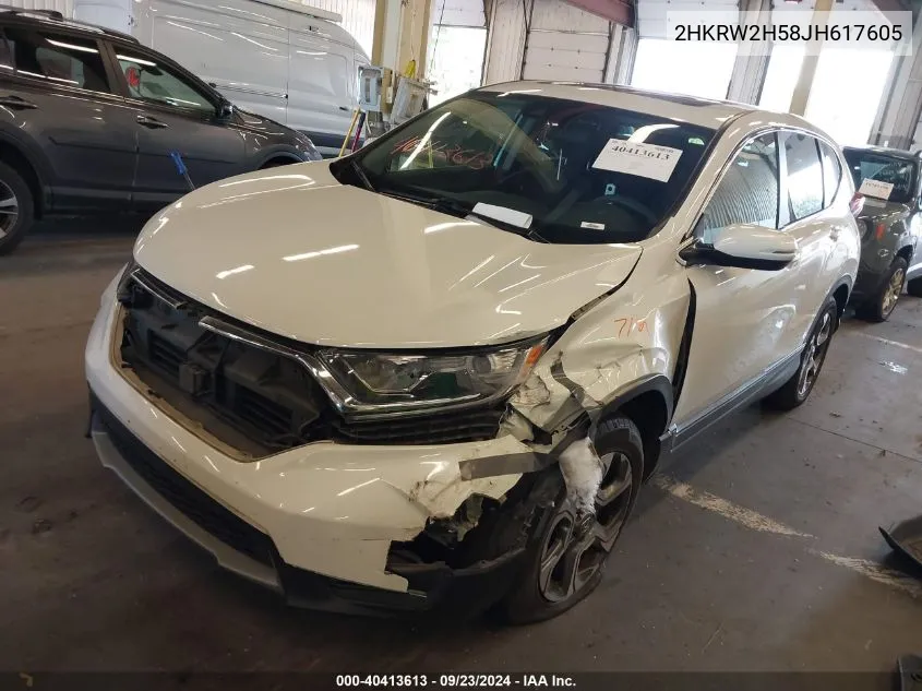 2018 Honda Cr-V Ex VIN: 2HKRW2H58JH617605 Lot: 40413613