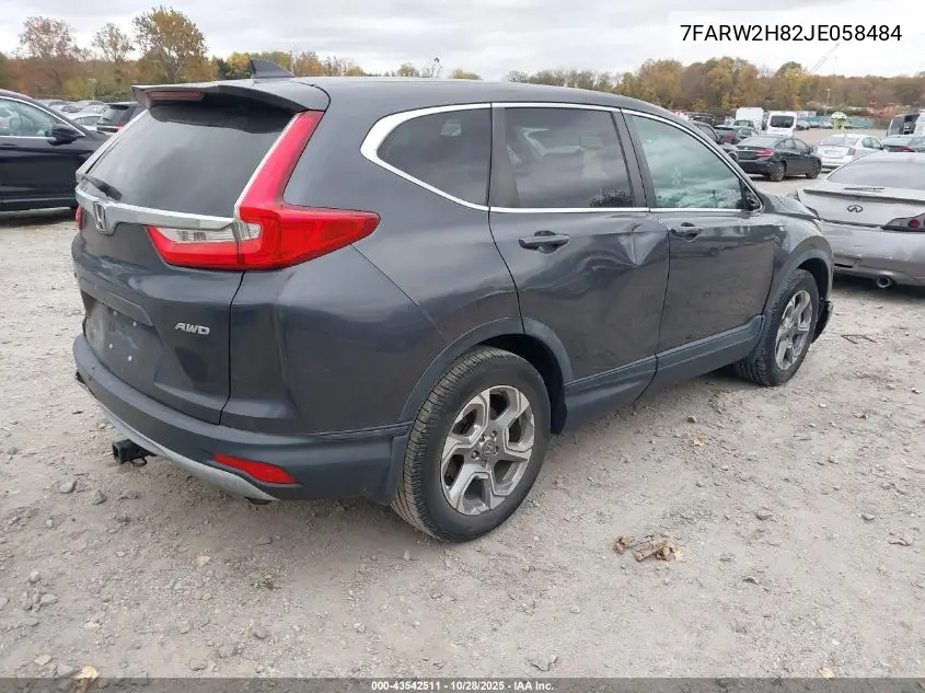 7FARW2H82JE058484 2018 Honda Cr-V Ex-L/Ex-L Navi