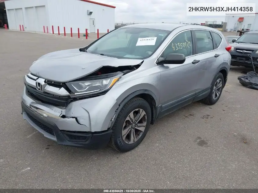 2HKRW5H3XJH414358 2018 Honda Cr-V Lx
