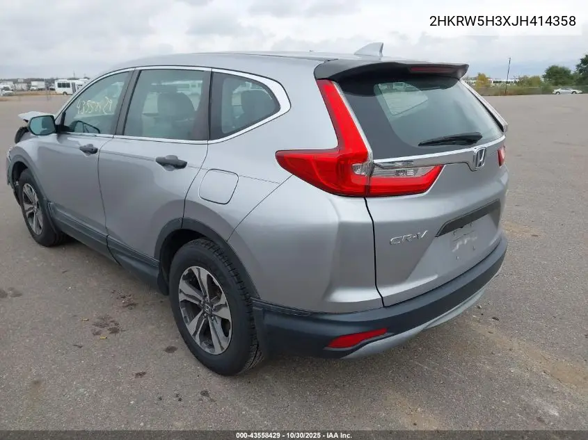 2HKRW5H3XJH414358 2018 Honda Cr-V Lx