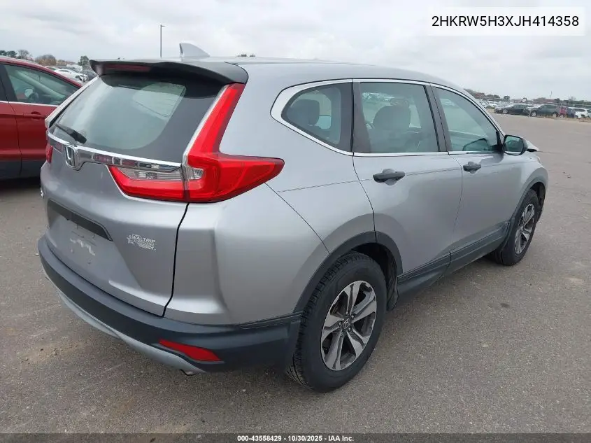 2HKRW5H3XJH414358 2018 Honda Cr-V Lx