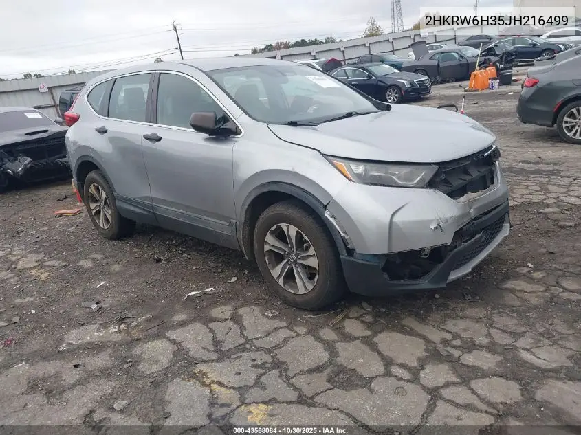 2HKRW6H35JH216499 2018 Honda Cr-V Lx