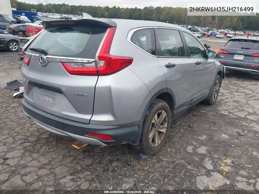 2HKRW6H35JH216499 2018 Honda Cr-V Lx