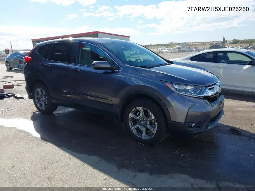 7FARW2H5XJE026260 2018 Honda Cr-V Ex