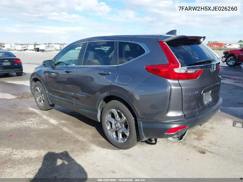 7FARW2H5XJE026260 2018 Honda Cr-V Ex