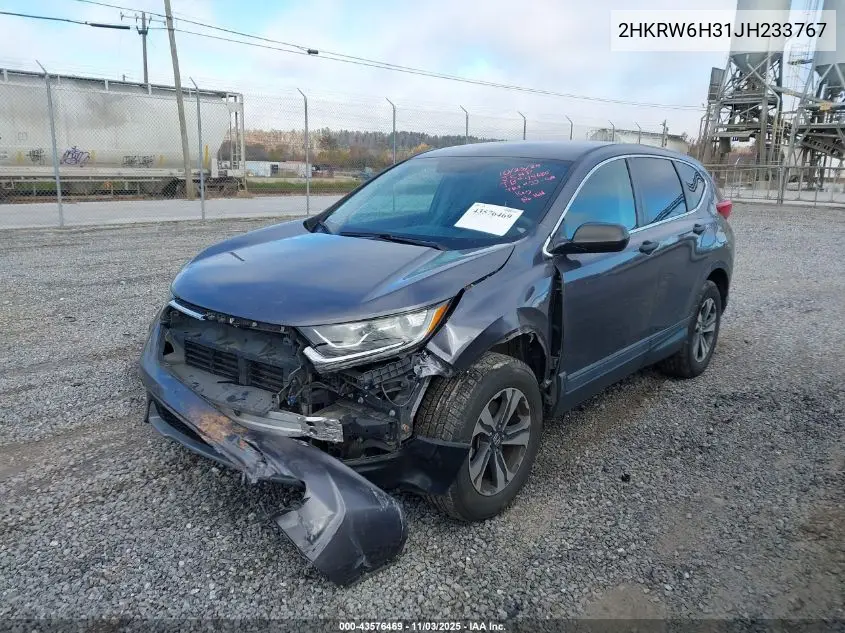 2HKRW6H31JH233767 2018 Honda Cr-V Lx