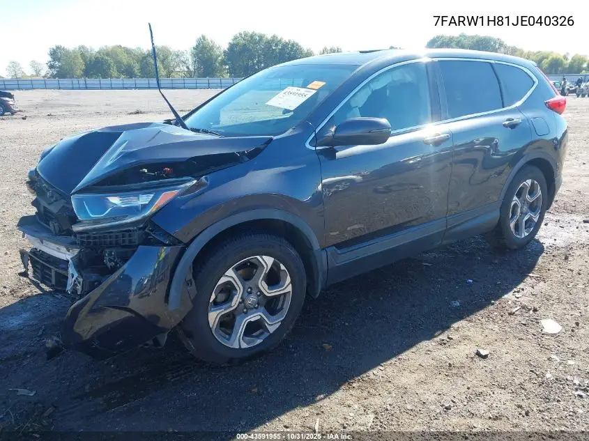 7FARW1H81JE040326 2018 Honda Cr-V Exl