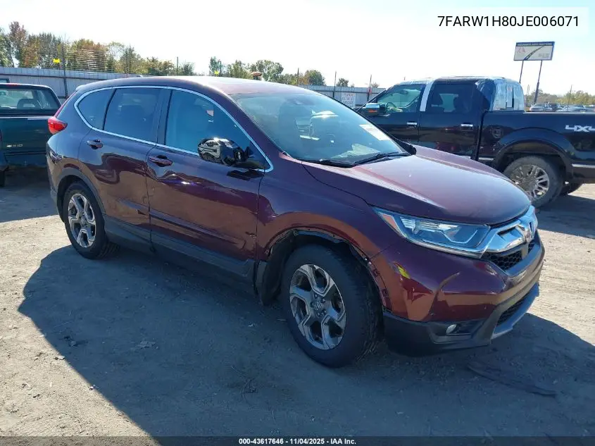 7FARW1H80JE006071 2018 Honda Cr-V Ex-L/Ex-L Navi