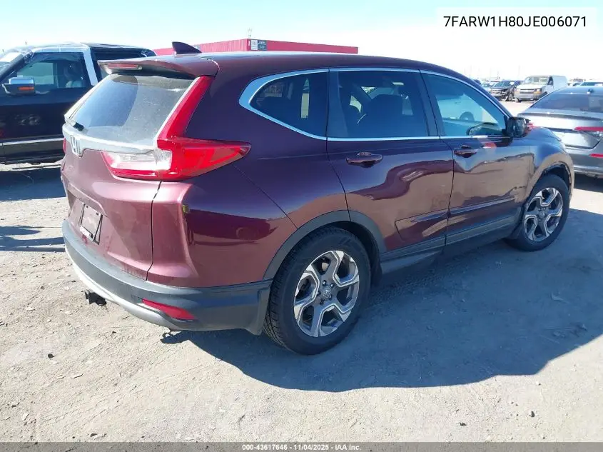 7FARW1H80JE006071 2018 Honda Cr-V Ex-L/Ex-L Navi