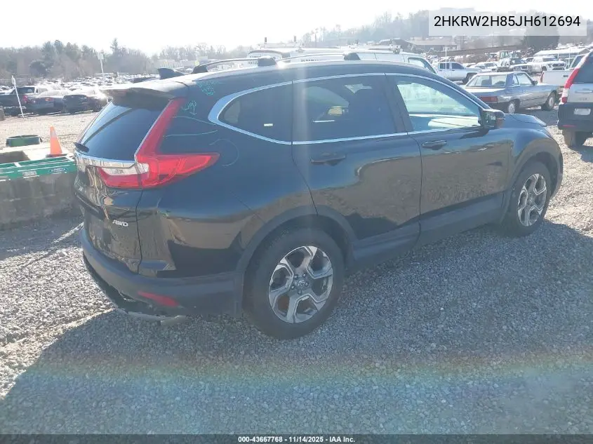 2HKRW2H85JH612694 2018 Honda Cr-V Ex-L/Ex-L Navi