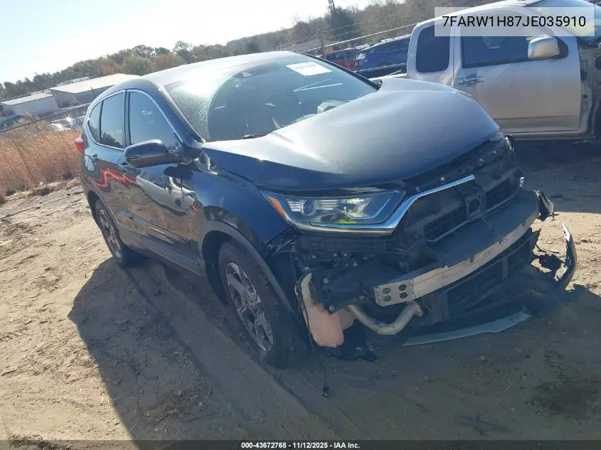 7FARW1H87JE035910 2018 Honda Cr-V Ex-L/Ex-L Navi