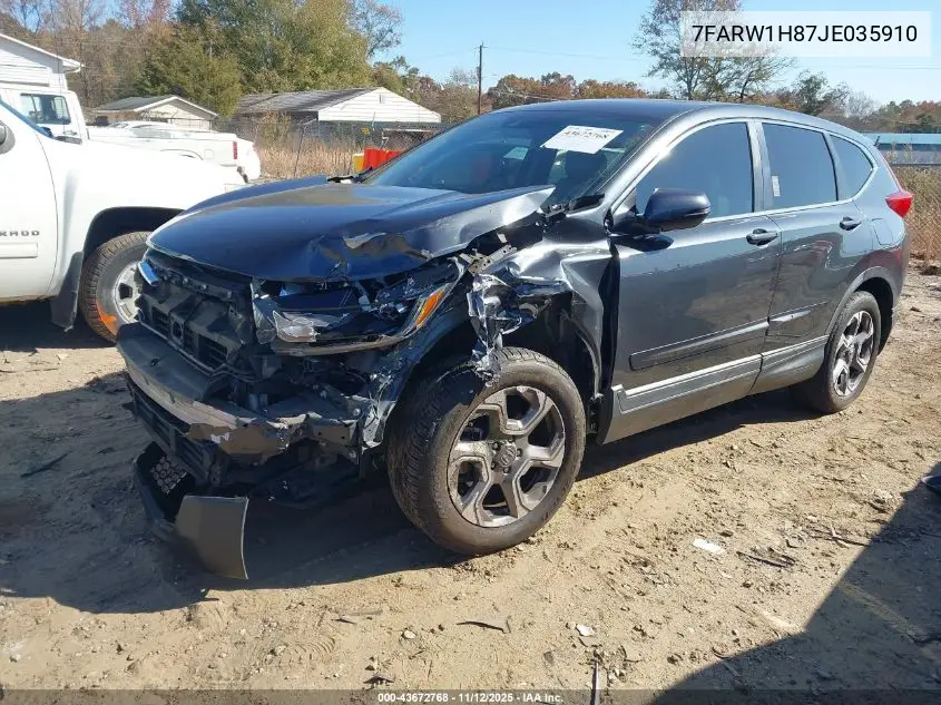7FARW1H87JE035910 2018 Honda Cr-V Ex-L/Ex-L Navi
