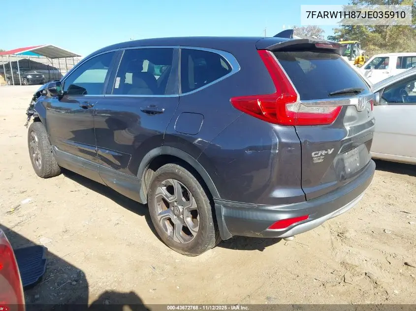 7FARW1H87JE035910 2018 Honda Cr-V Ex-L/Ex-L Navi
