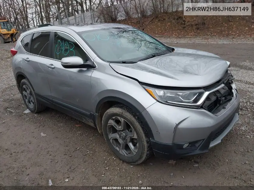 2HKRW2H86JH637149 2018 Honda Cr-V Ex-L/Ex-L Navi