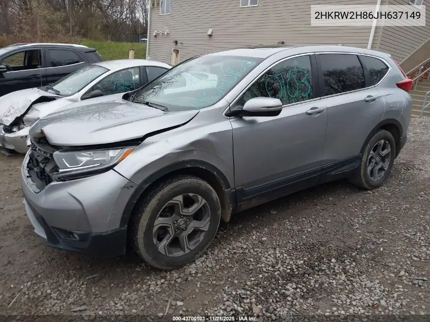 2HKRW2H86JH637149 2018 Honda Cr-V Ex-L/Ex-L Navi