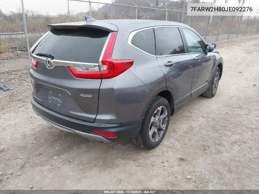 7FARW2H80JE092276 2018 Honda Cr-V Ex-L/Ex-L Navi