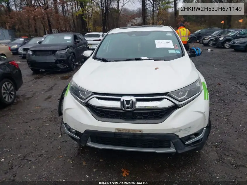 2HKRW2H53JH671149 2018 Honda Cr-V Ex