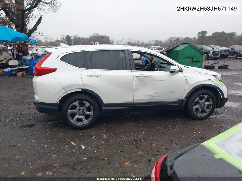 2HKRW2H53JH671149 2018 Honda Cr-V Ex