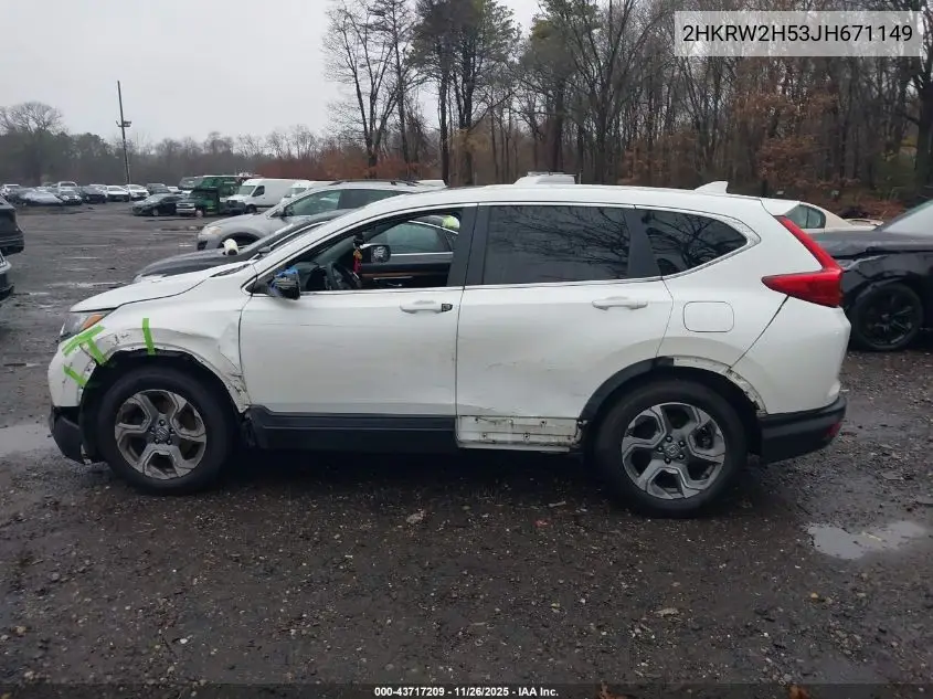 2HKRW2H53JH671149 2018 Honda Cr-V Ex
