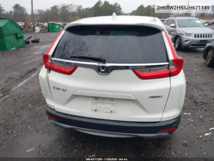 2HKRW2H53JH671149 2018 Honda Cr-V Ex