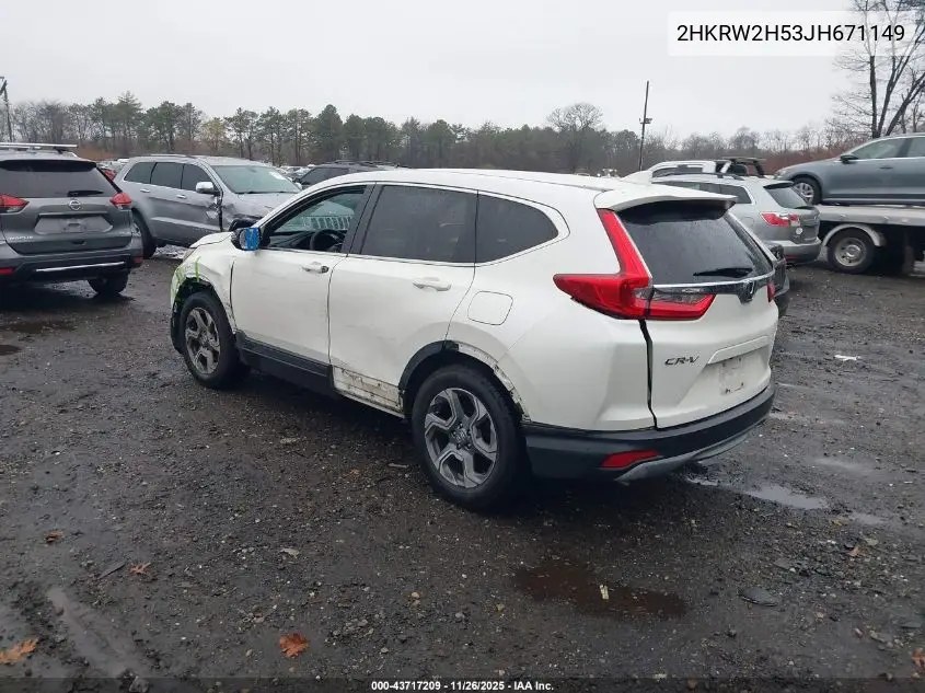 2HKRW2H53JH671149 2018 Honda Cr-V Ex
