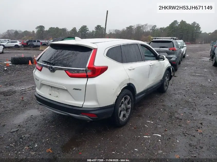 2HKRW2H53JH671149 2018 Honda Cr-V Ex