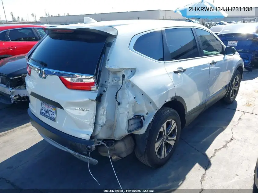 2HKRW6H34JH231138 2018 Honda Cr-V Lx