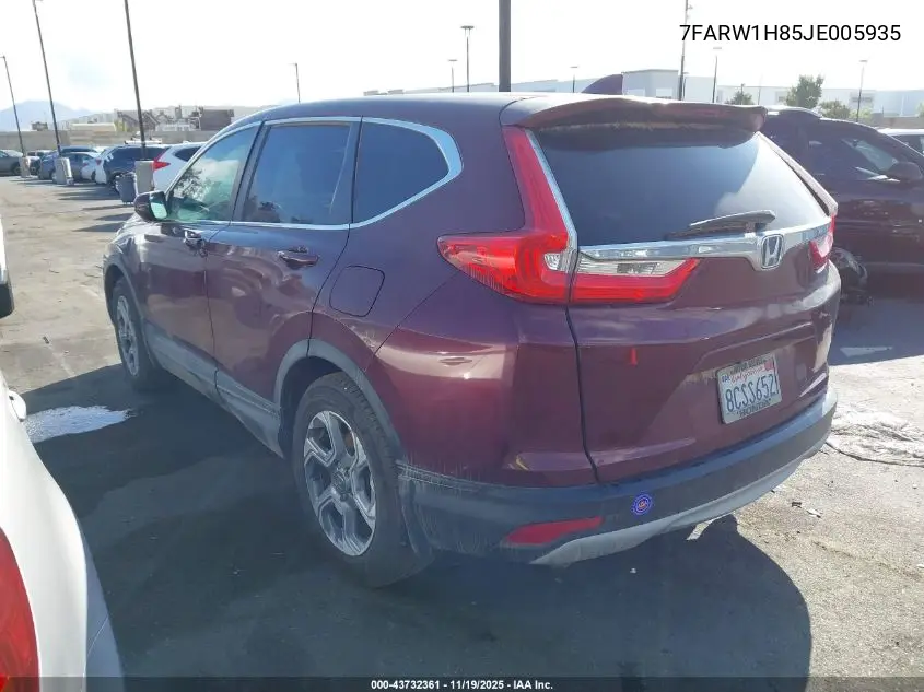 7FARW1H85JE005935 2018 Honda Cr-V Ex-L/Ex-L Navi