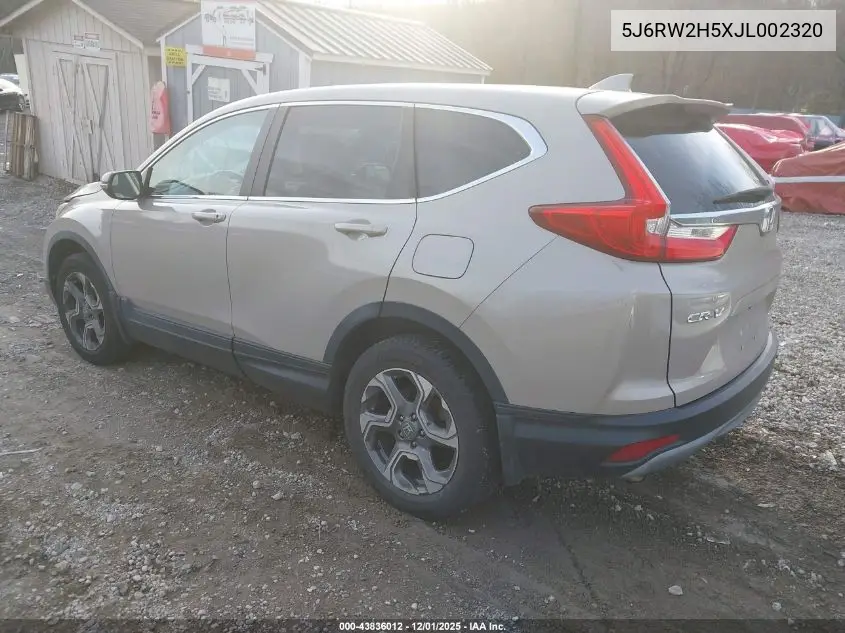 5J6RW2H5XJL002320 2018 Honda Cr-V Ex