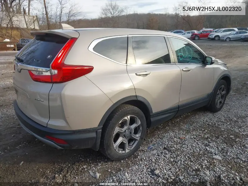 5J6RW2H5XJL002320 2018 Honda Cr-V Ex