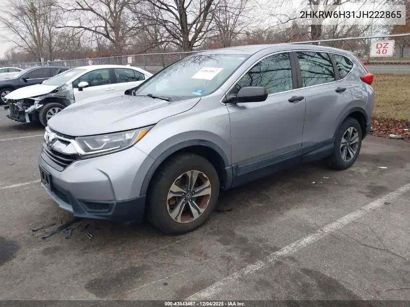 2HKRW6H31JH222865 2018 Honda Cr-V Lx