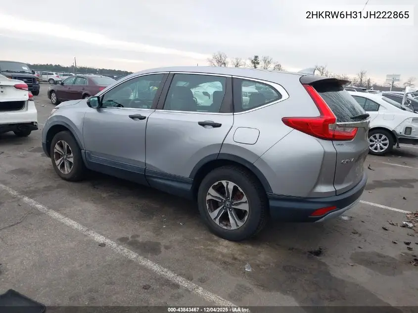 2HKRW6H31JH222865 2018 Honda Cr-V Lx