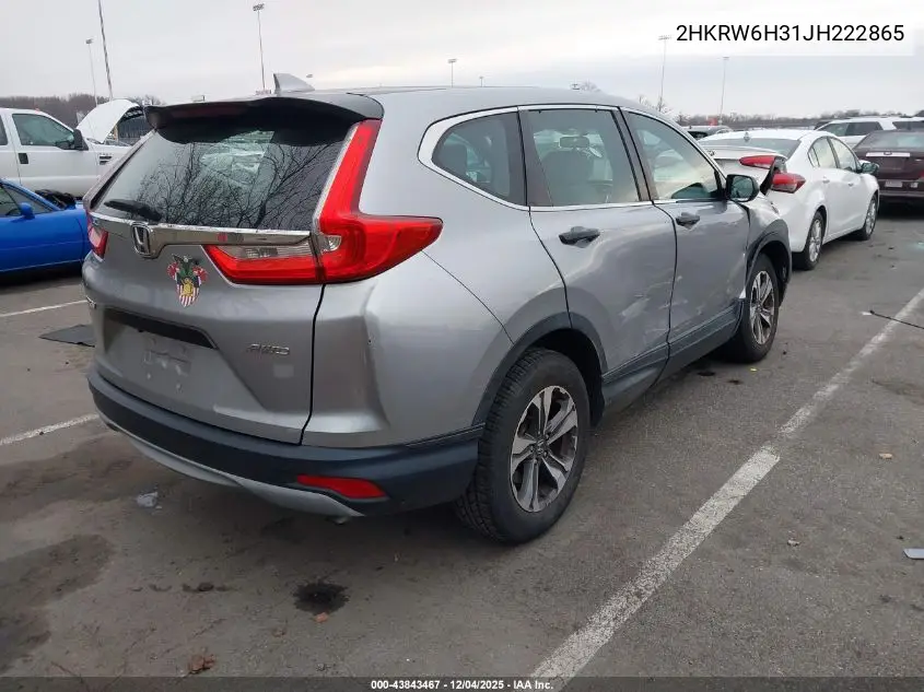 2HKRW6H31JH222865 2018 Honda Cr-V Lx