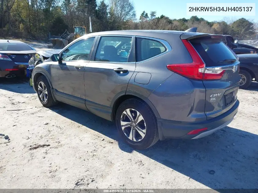 2HKRW5H34JH405137 2018 Honda Cr-V Lx
