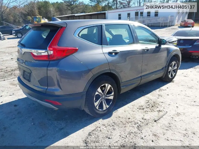 2HKRW5H34JH405137 2018 Honda Cr-V Lx