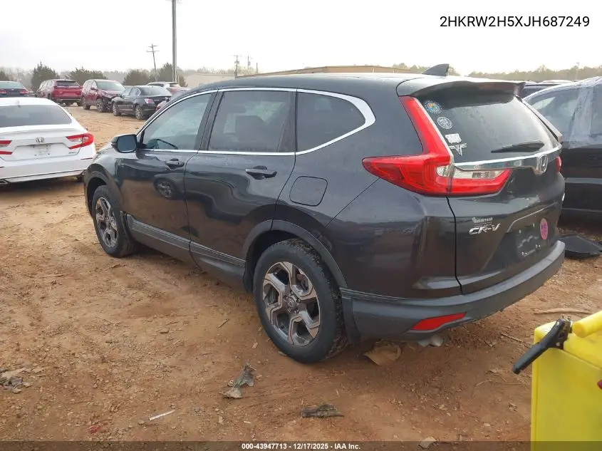 2HKRW2H5XJH687249 2018 Honda Cr-V Ex