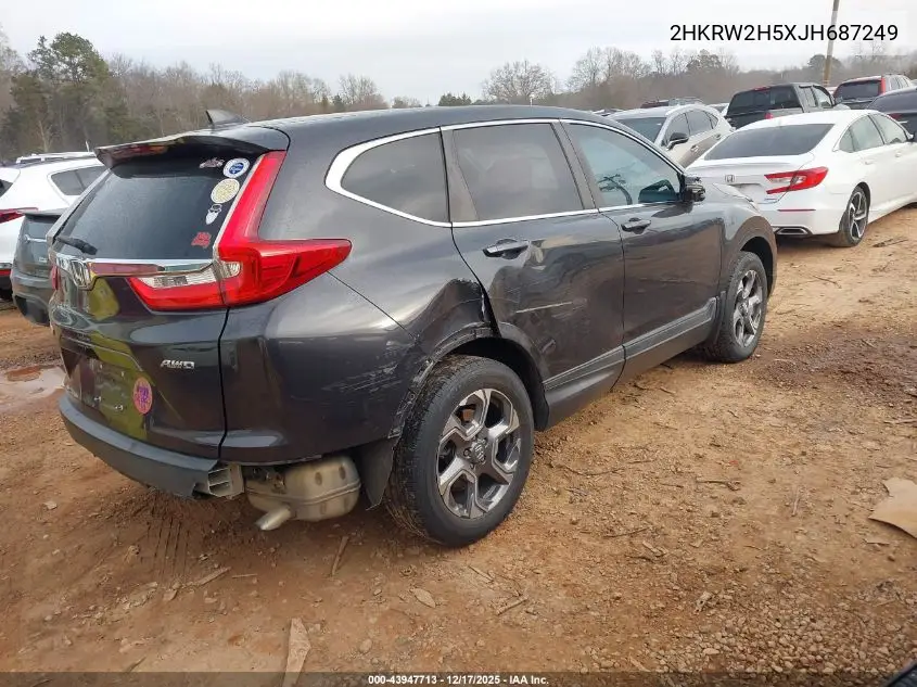 2HKRW2H5XJH687249 2018 Honda Cr-V Ex